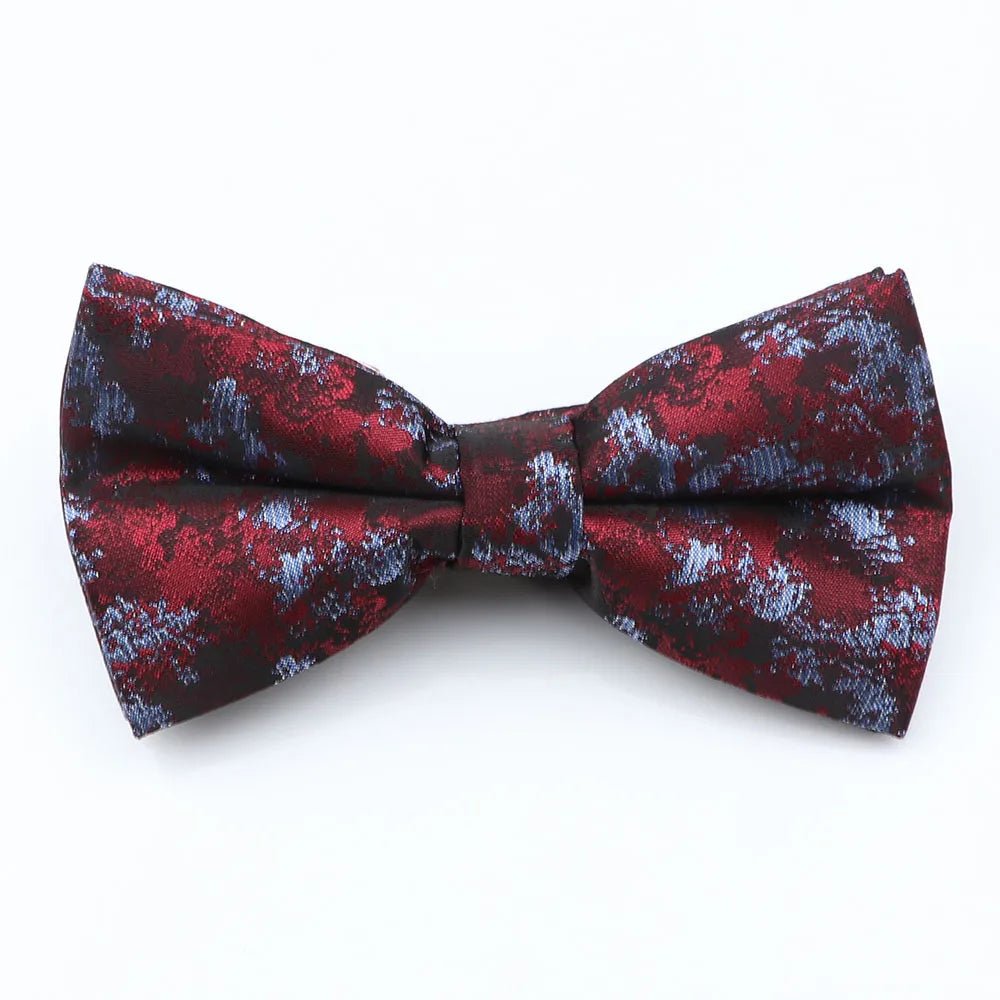 ZONFAZ Mens Novelty Silk Bowtie Floral Striped Bow Tie