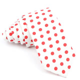 ZONFAZ Men's Polka Dot Ties Skinny Cotton Necktie