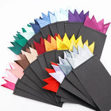 ZONFAZ Men's Pre - folded Pocket Square Candy Color Silk Handkerchiefs