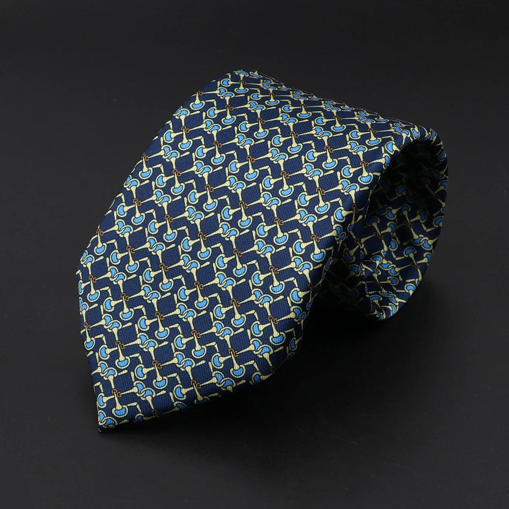 ZONFAZ Men's Silk Ties Polka Dots Jacquard Formal Designer Neckties