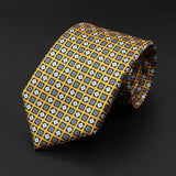 ZONFAZ Men's Silk Ties Polka Dots Jacquard Formal Designer Neckties