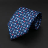 ZONFAZ Men's Silk Ties Polka Dots Jacquard Formal Designer Neckties