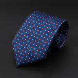 ZONFAZ Men's Silk Ties Polka Dots Jacquard Formal Designer Neckties