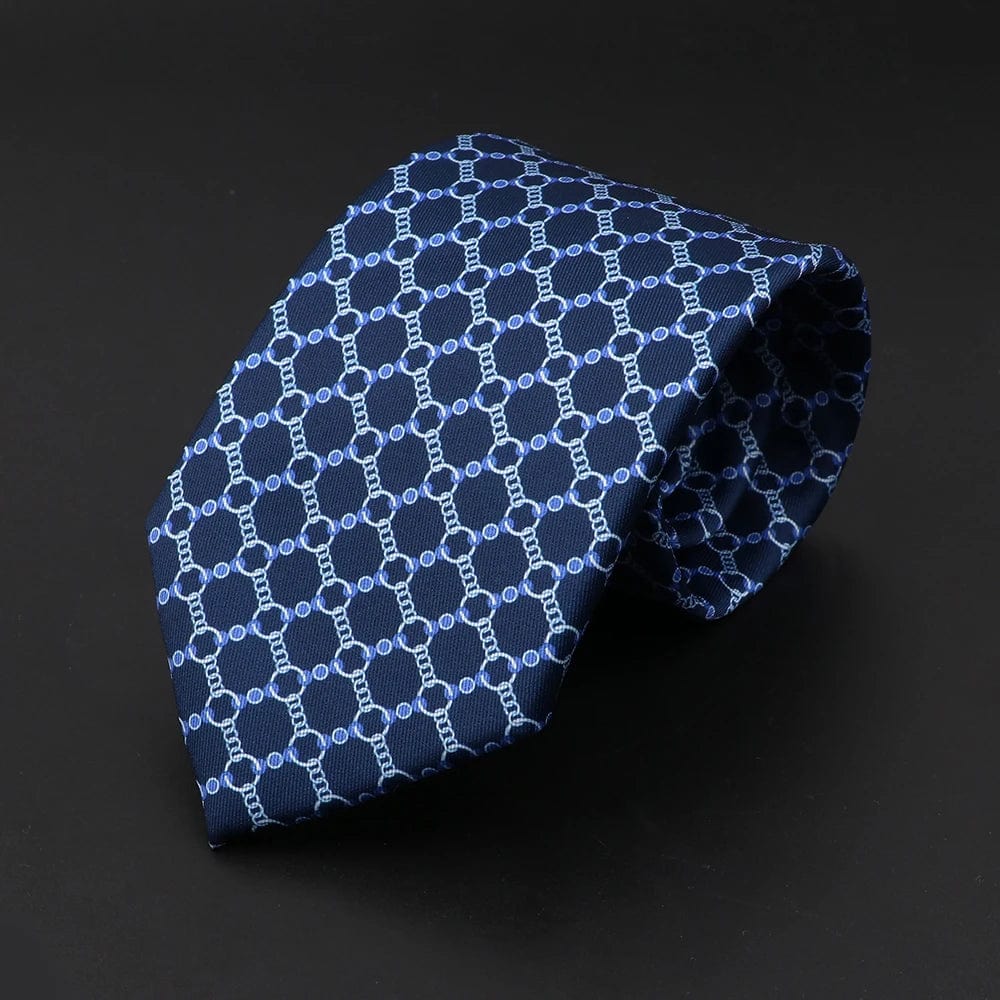 ZONFAZ Men's Silk Ties Polka Dots Jacquard Formal Designer Neckties