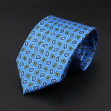 ZONFAZ Men's Silk Ties Polka Dots Jacquard Formal Designer Neckties