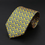 ZONFAZ Men's Silk Ties Polka Dots Jacquard Formal Designer Neckties