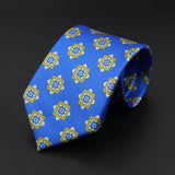 ZONFAZ Men's Silk Ties Polka Dots Jacquard Formal Designer Neckties