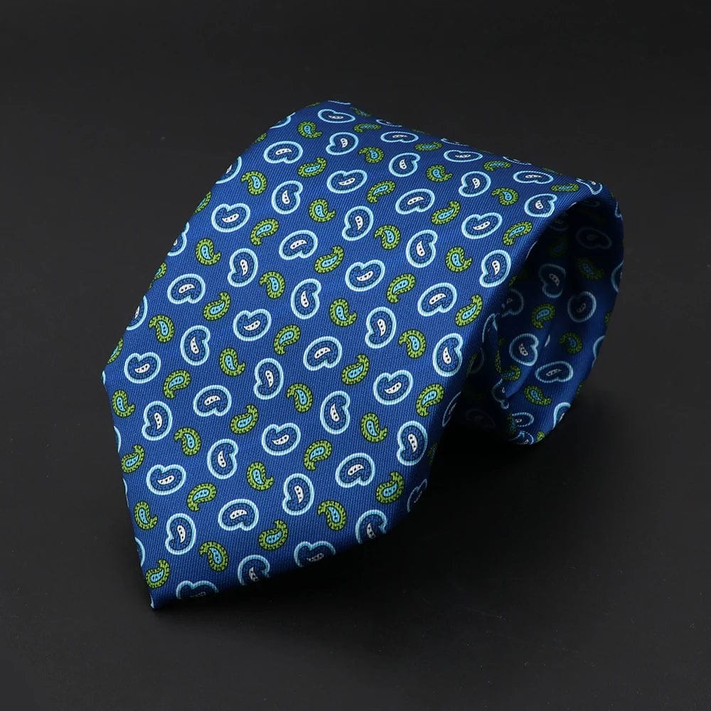 ZONFAZ Men's Silk Ties Polka Dots Jacquard Formal Designer Neckties