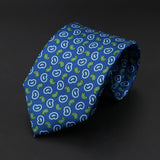 ZONFAZ Men's Silk Ties Polka Dots Jacquard Formal Designer Neckties