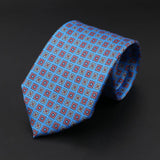 ZONFAZ Men's Silk Ties Polka Dots Jacquard Formal Designer Neckties