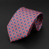 ZONFAZ Men's Silk Ties Polka Dots Jacquard Formal Designer Neckties