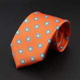 ZONFAZ Men's Silk Ties Polka Dots Jacquard Formal Designer Neckties