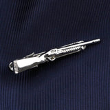 ZONFAZ Men's Silver Tie Clips Chrome Stainless Novelty Necktie Clips