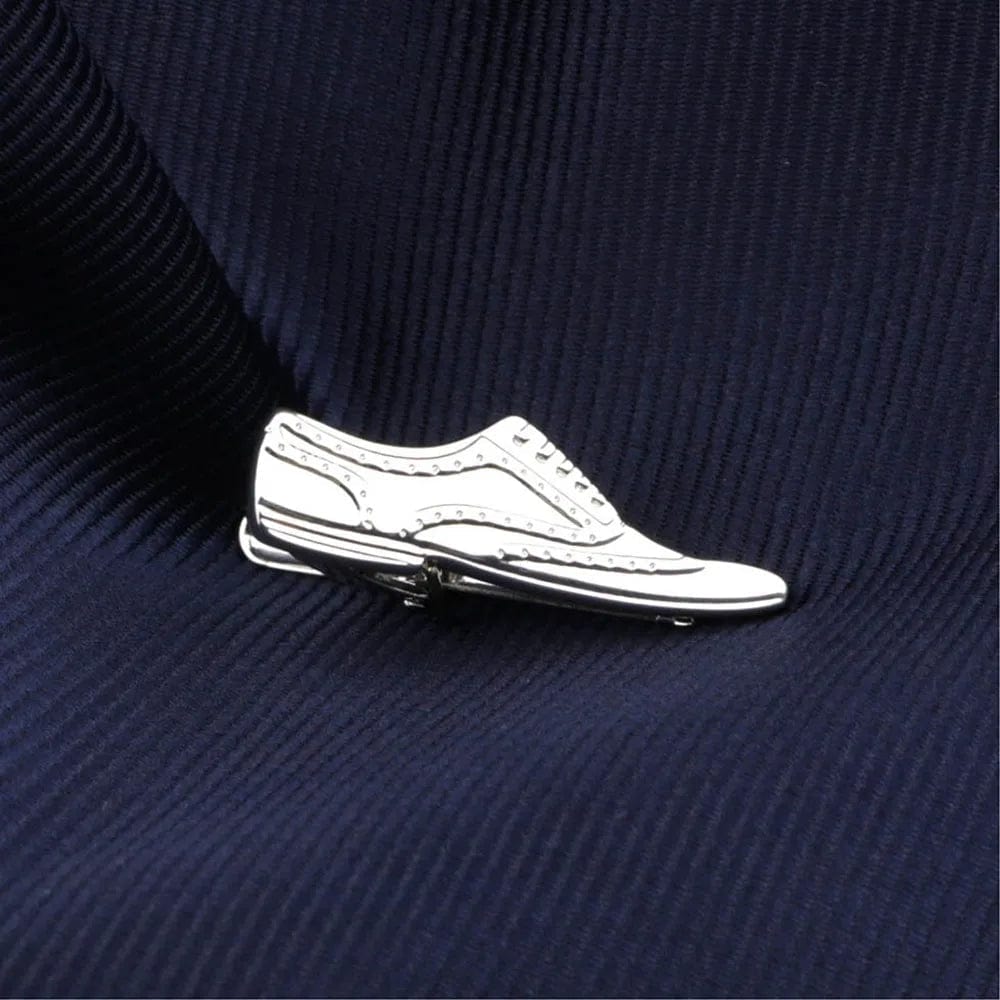 ZONFAZ Men's Silver Tie Clips Chrome Stainless Novelty Necktie Clips