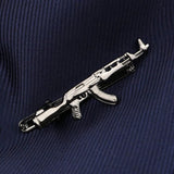 ZONFAZ Men's Silver Tie Clips Chrome Stainless Novelty Necktie Clips