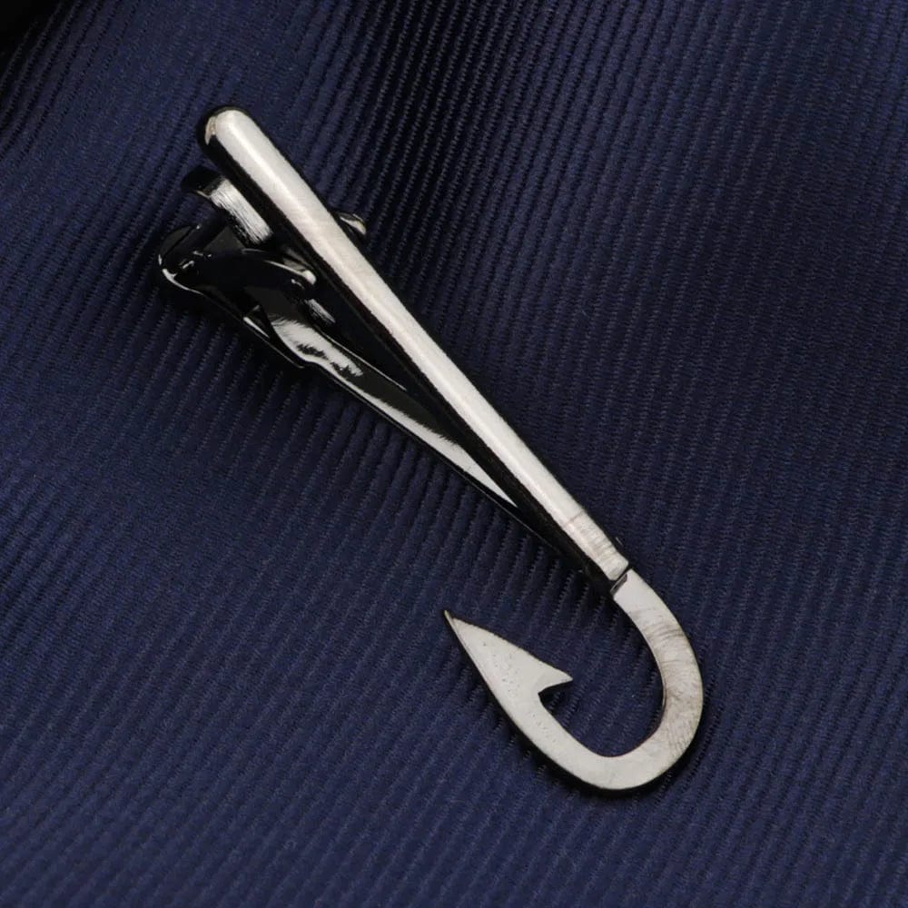 ZONFAZ Men's Silver Tie Clips Chrome Stainless Novelty Necktie Clips