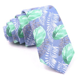 ZONFAZ Men's Skinny Cotton Floral Ties