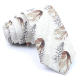 ZONFAZ Men's Skinny Cotton Floral Ties