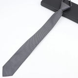 ZONFAZ Mens Skinny Zipper Lazy Ties Solid Color Slim Necktie