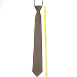 ZONFAZ Mens Skinny Zipper Lazy Ties Solid Color Slim Necktie