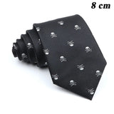 ZONFAZ Men's Skull Pattern Ties For Cosplay Costum Halloween Party 2 Sizes