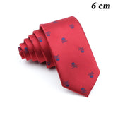 ZONFAZ Men's Skull Pattern Ties For Cosplay Costum Halloween Party 2 Sizes