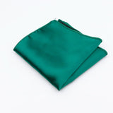 ZONFAZ Men's Solid Color Hankerchief Silk Satin Pocket Square