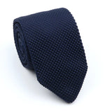 ZONFAZ Men's Solid Color Knitted Ties 7cm Width