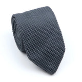 ZONFAZ Men's Solid Color Knitted Ties 7cm Width