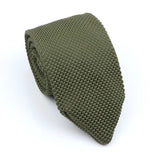 ZONFAZ Men's Solid Color Knitted Ties 7cm Width