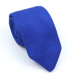 ZONFAZ Men's Solid Color Knitted Ties 7cm Width