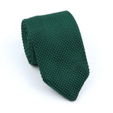 ZONFAZ Men's Solid Color Knitted Ties 7cm Width