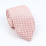 ZONFAZ Men's Solid Color Knitted Ties 7cm Width