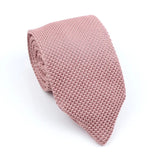 ZONFAZ Men's Solid Color Knitted Ties 7cm Width