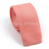 ZONFAZ Men's Solid Color Skinny Knitted Ties