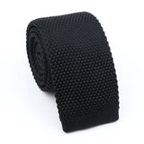 ZONFAZ Men's Solid Color Skinny Knitted Ties