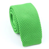 ZONFAZ Men's Solid Color Skinny Knitted Ties