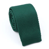 ZONFAZ Men's Solid Color Skinny Knitted Ties