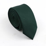 ZONFAZ Mens Solid Color Slim Ties Soft Silk Wedding Party Necktie