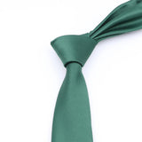 ZONFAZ Mens Solid Color Slim Ties Soft Silk Wedding Party Necktie