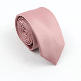 ZONFAZ Mens Solid Color Slim Ties Soft Silk Wedding Party Necktie