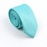 ZONFAZ Mens Solid Color Slim Ties Soft Silk Wedding Party Necktie