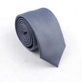 ZONFAZ Mens Solid Color Slim Ties Soft Silk Wedding Party Necktie