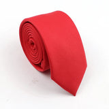 ZONFAZ Mens Solid Color Slim Ties Soft Silk Wedding Party Necktie