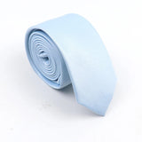 ZONFAZ Mens Solid Color Slim Ties Soft Silk Wedding Party Necktie