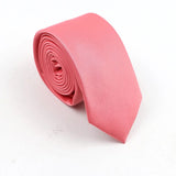 ZONFAZ Mens Solid Color Slim Ties Soft Silk Wedding Party Necktie