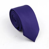 ZONFAZ Mens Solid Color Slim Ties Soft Silk Wedding Party Necktie