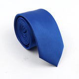 ZONFAZ Mens Solid Color Slim Ties Soft Silk Wedding Party Necktie