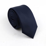 ZONFAZ Mens Solid Color Slim Ties Soft Silk Wedding Party Necktie