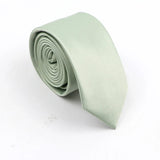 ZONFAZ Mens Solid Color Slim Ties Soft Silk Wedding Party Necktie